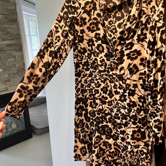 Diane Von Furstenberg Leopard Print Dress - Picture 3 of 4